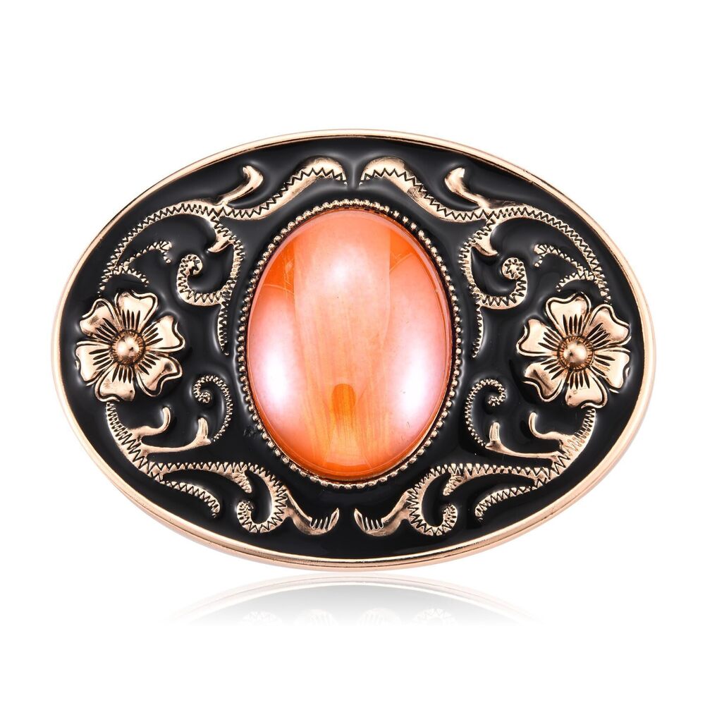 5241 Vintage Western Cowboy Cowgirl Native American Orange Color Synthetic
